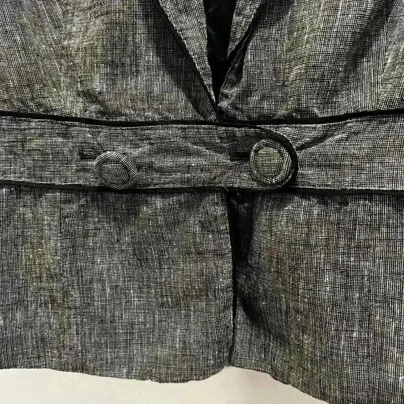 Ann Taylor Loft Womens 4 Blazer Jacket Gray Two Buttons Career (0463) - Picture 10 of 11